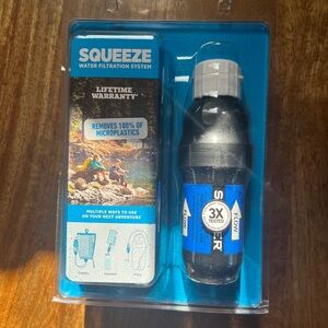 New Sawyer Squeeze Water Filtration System Filter Kit 32oz Pouches
